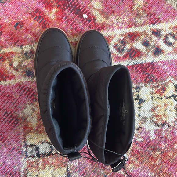 A New Day Black Bertie Winter Boots Size 7.5 Black - Picture 5 of 10